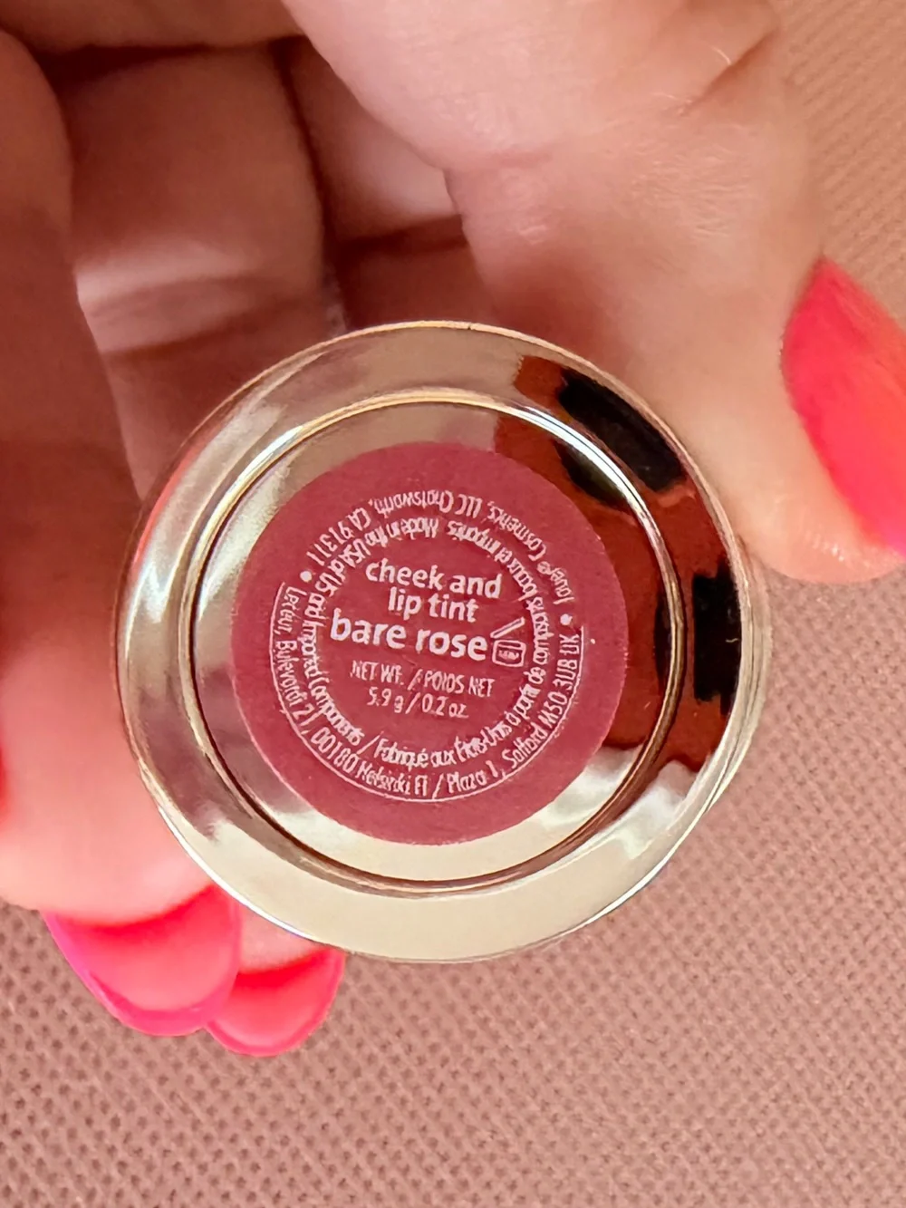 Jouer Cheek & Lip Tint Bare Rose BNIB 5.9 g/.2oz